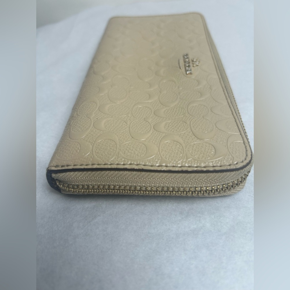 Coach Tan Embossed Wallet - Picture 6 of 15